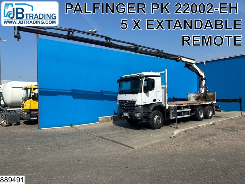 Mercedes-Benz Arocs 2636 6X4, EURO 6, Steel suspension, Palfinger - Dropside/ Flatbed truck, Crane truck: picture 1 Mercedes-Benz Arocs 2636 6X4, EURO 6, Steel suspension, Palfinger - Dropside/ Flatbed truck, Crane truck: picture 1