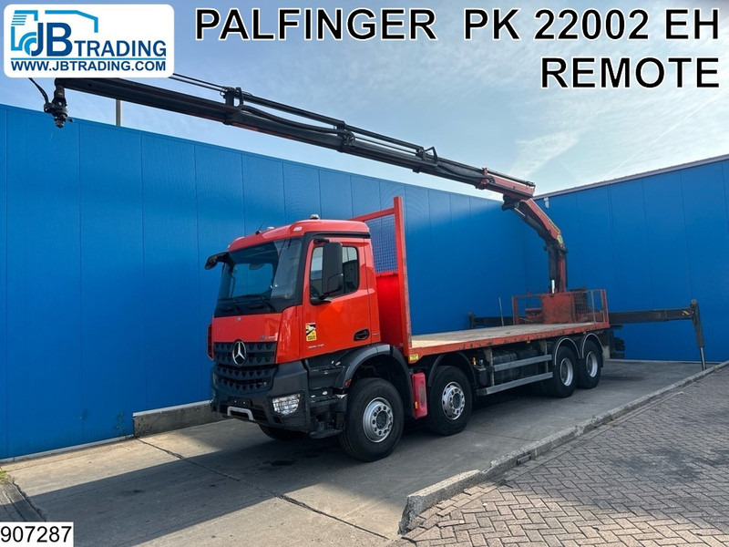 Mercedes-Benz Arocs 3240 8X4, EURO 6, Steel suspension, Palfinger - Dropside/ Flatbed truck, Crane truck: picture 1 Mercedes-Benz Arocs 3240 8X4, EURO 6, Steel suspension, Palfinger - Dropside/ Flatbed truck, Crane truck: picture 1