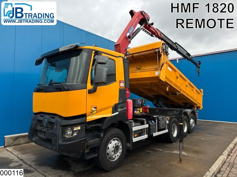 Renault C 430 8x4, EURO 6, HMF, Garnier - Tipper, Crane truck: picture 1 Renault C 430 8x4, EURO 6, HMF, Garnier - Tipper, Crane truck: picture 1