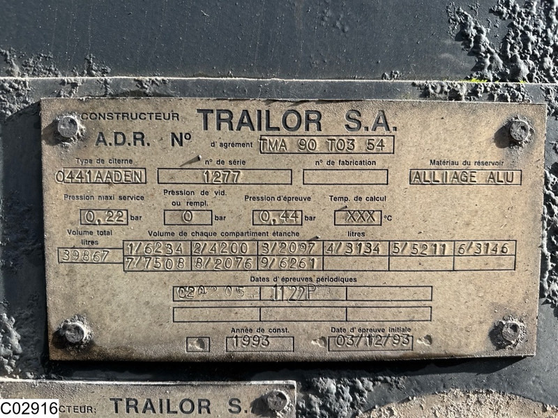 Trailor tank 39867 liter, 9 Comp - Tank semi-trailer: picture 5 Trailor tank 39867 liter, 9 Comp - Tank semi-trailer: picture 5