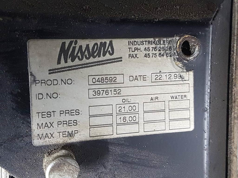 Atlas AR65 - Nissens 3976152-Oil cooler/Ölkühler/Oliekoe - Hydraulics for Construction machinery: picture 4 Atlas AR65 - Nissens 3976152-Oil cooler/Ölkühler/Oliekoe - Hydraulics for Construction machinery: picture 4