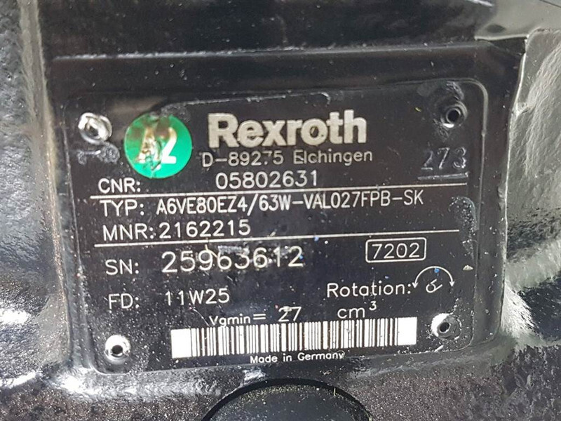 Bomag 05802631-Rexroth A6VE80EZ-Drive motor/Fahrmotor - Hydraulics for Construction machinery: picture 4 Bomag 05802631-Rexroth A6VE80EZ-Drive motor/Fahrmotor - Hydraulics for Construction machinery: picture 4