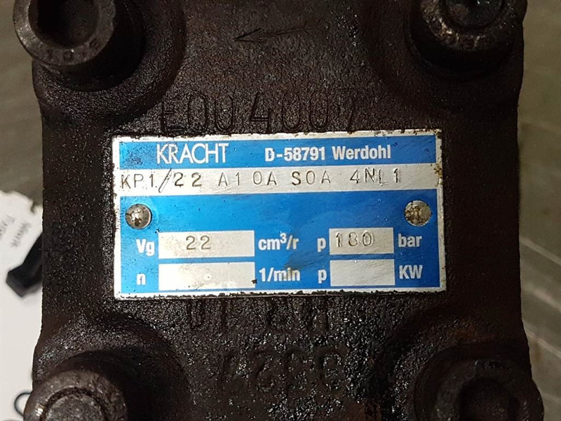 Kracht KP1/22A10AS0A - Gearpump/Zahnradpumpe - Hydraulics for Construction machinery: picture 4 Kracht KP1/22A10AS0A - Gearpump/Zahnradpumpe - Hydraulics for Construction machinery: picture 4