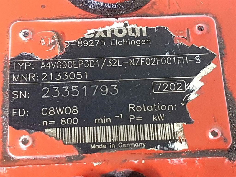 Hydraulics for Construction machinery Rexroth A4VG90EP3D1/32L-R902133051-Drive pump/Fahrpumpe: picture 6