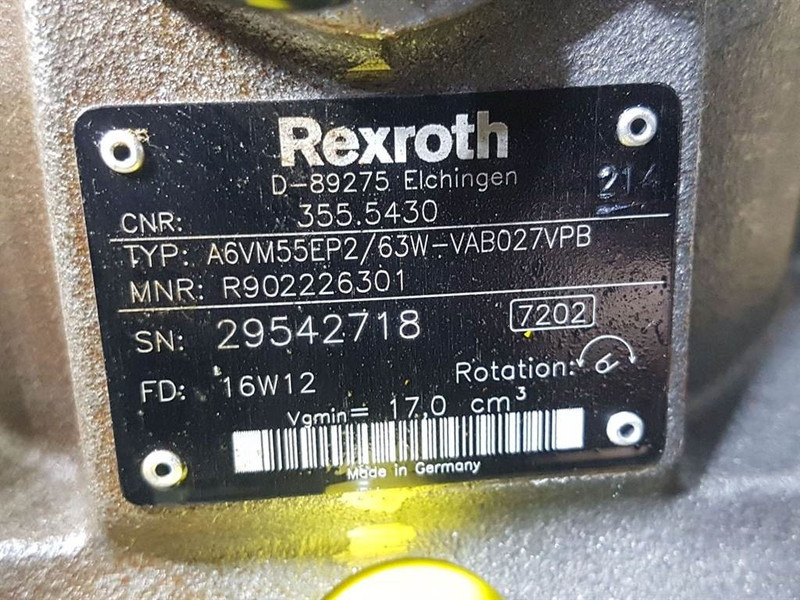Rexroth A6VM55EP2/63W-R902226301-Drive motor/Fahrmotor - Hydraulics for Construction machinery: picture 5 Rexroth A6VM55EP2/63W-R902226301-Drive motor/Fahrmotor - Hydraulics for Construction machinery: picture 5