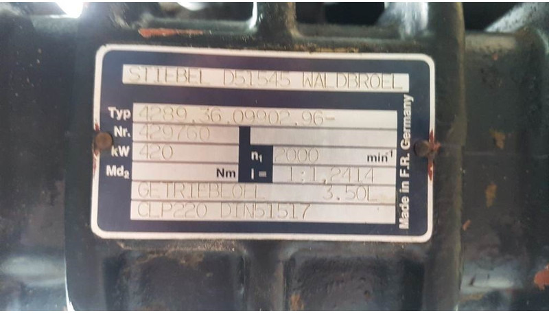 STIEBEL D 52545 - Transmission/Getriebe/Transmissi - Gearbox and parts for Construction machinery: picture 5 STIEBEL D 52545 - Transmission/Getriebe/Transmissi - Gearbox and parts for Construction machinery: picture 5