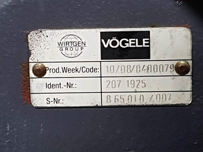 Vögele 2071925 - Transmission/Getriebe/Transmissiebak - Gearbox and parts for Construction machinery: picture 4 Vögele 2071925 - Transmission/Getriebe/Transmissiebak - Gearbox and parts for Construction machinery: picture 4
