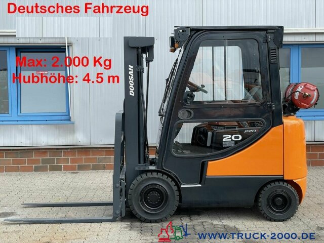 Doosan G20SC-5 Hubhöhe 4.5 m 2000 Kg 4505 h Neue Reifen - LPG forklift: picture 1 Doosan G20SC-5 Hubhöhe 4.5 m 2000 Kg 4505 h Neue Reifen - LPG forklift: picture 1