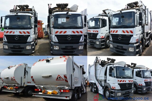 Garbage truck for transportation of garbage Mercedes-Benz Axor 2529 Faun Easypress Frontlader 25 m³ 1.Hd: picture 9