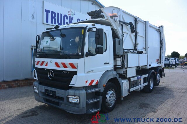 Garbage truck for transportation of garbage Mercedes-Benz Axor 2529 Faun Easypress Frontlader 25 m³ 1.Hd: picture 12