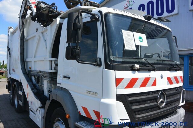 Garbage truck for transportation of garbage Mercedes-Benz Axor 2529 Faun Easypress Frontlader 25 m³ 1.Hd: picture 6