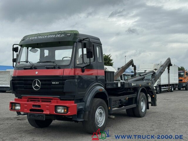Skip loader truck Mercedes-Benz SK 1831 Meiller Teleabsetzer AHK - NUR 475 TKM: picture 6