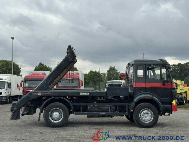 Skip loader truck Mercedes-Benz SK 1831 Meiller Teleabsetzer AHK - NUR 475 TKM: picture 8