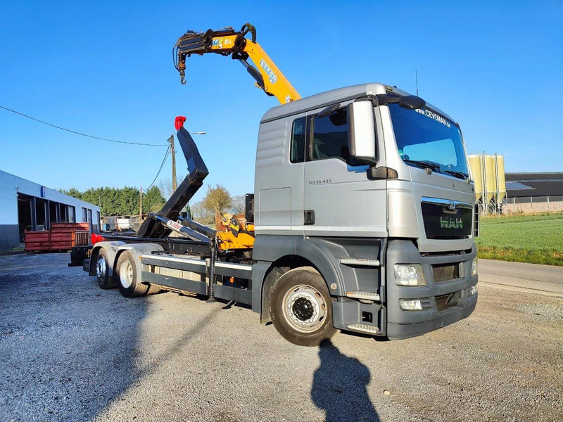 MAN TGX 26.400 6x2 Euro5 Container LEEBUR + Crane Effer 145 - Hook lift truck, Crane truck: picture 2 MAN TGX 26.400 6x2 Euro5 Container LEEBUR + Crane Effer 145 - Hook lift truck, Crane truck: picture 2