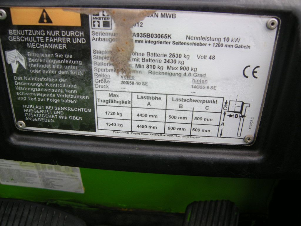 Leasing of  Hyster J1.8XN MWB, 1,8 Tonnen Hyster J1.8XN MWB, 1,8 Tonnen: picture 19