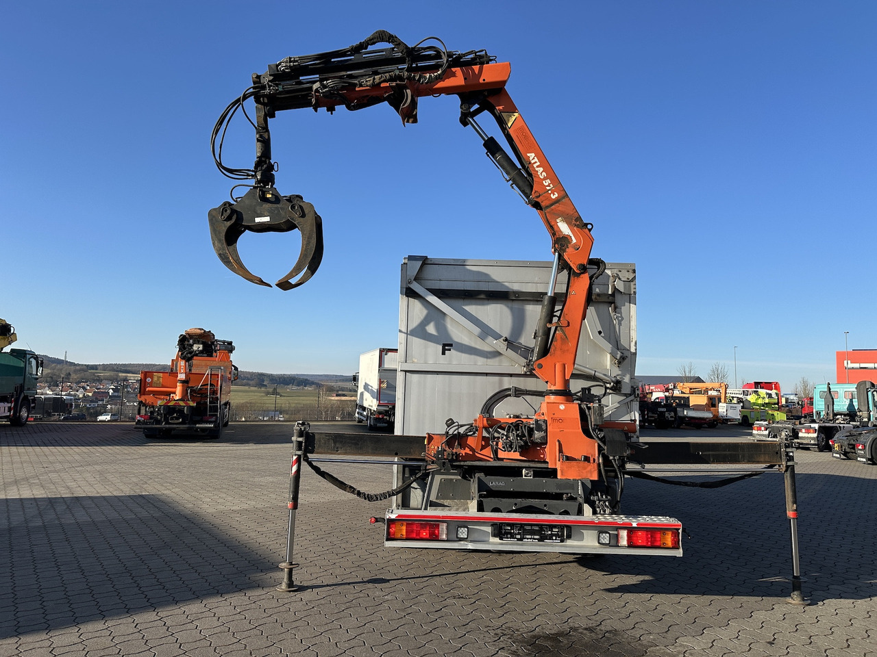 Mercedes-Benz Atego 1529 4x2  Atlas 57.3-A2   Kadaverkipper - Crane truck, Tipper: picture 3 Mercedes-Benz Atego 1529 4x2  Atlas 57.3-A2   Kadaverkipper - Crane truck, Tipper: picture 3