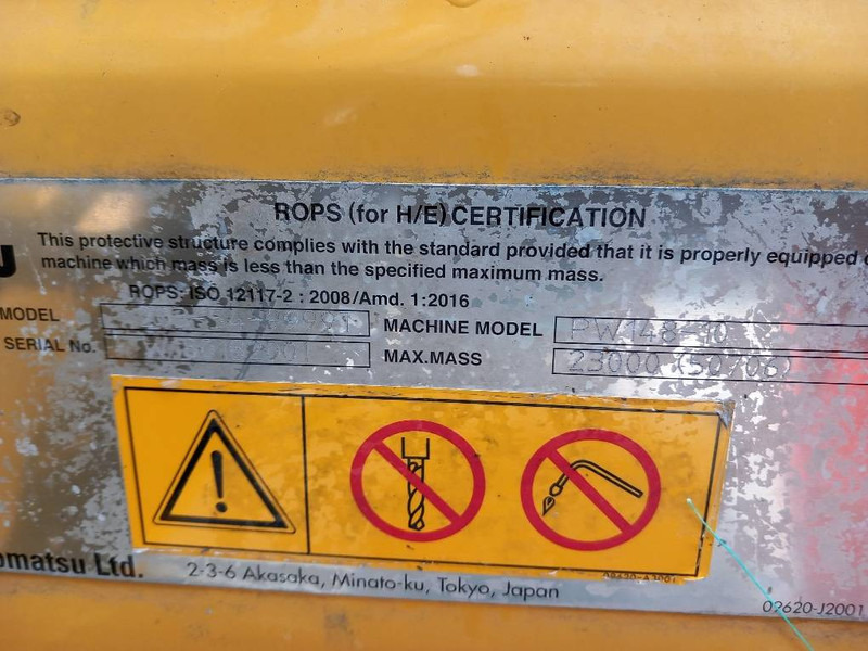 Komatsu PW148-10 - Wheel excavator: picture 5 Komatsu PW148-10 - Wheel excavator: picture 5