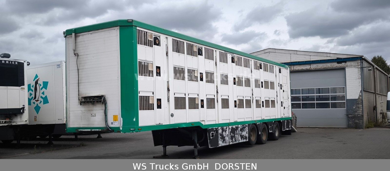Menke-Janzen 3 Stock , Lenkachse , Hubdach - Livestock semi-trailer: picture 1 Menke-Janzen 3 Stock , Lenkachse , Hubdach - Livestock semi-trailer: picture 1