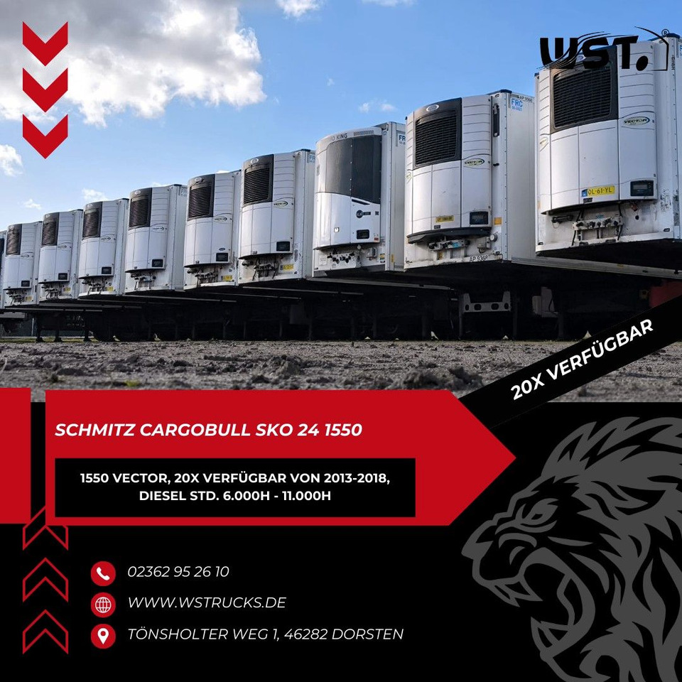 Schmitz Cargobull Kühlauflieger Blumenbreit Vector 1550 - Closed box semi-trailer: picture 1 Schmitz Cargobull Kühlauflieger Blumenbreit Vector 1550 - Closed box semi-trailer: picture 1