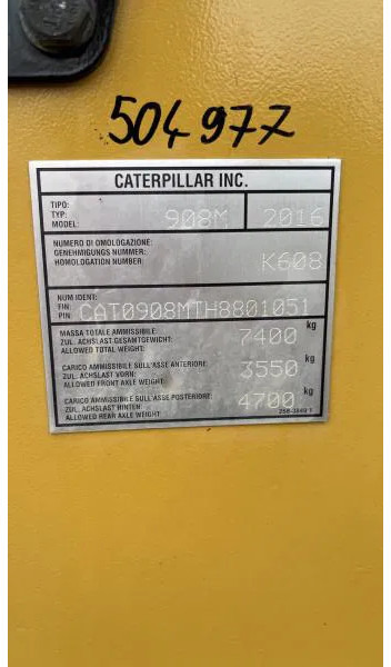 Wheel loader Caterpillar 908 M Klappschaufel+Pal.gabel Schnellwechsl. 908 M 4x4 Klappschaufel+Pal.gabel Schnellwechsl.: picture 20