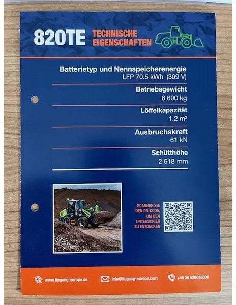 LIUGONG 820 TE vollelektrisch, MIETE / RENTAL (12005253) - Wheel loader: picture 5 LIUGONG 820 TE vollelektrisch, MIETE / RENTAL (12005253) - Wheel loader: picture 5