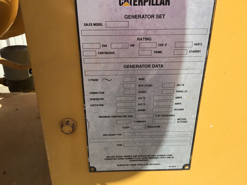 Generator set Caterpillar CATERPILLAR G3406 GENERATOR 202 KVA GAS USED: picture 8