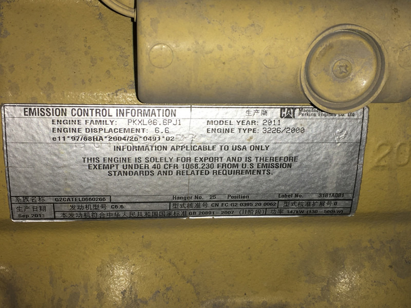 Construction machinery Caterpillar C6.6 666-3106952 FOR PARTS: picture 6