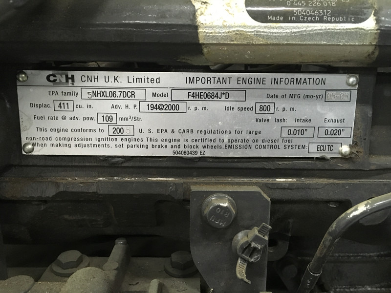 Construction machinery Iveco F4HE0684J*D FOR PARTS: picture 7