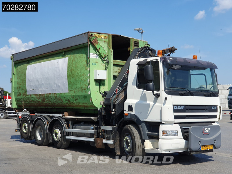Hook lift truck, Crane truck DAF CF85.360 8X2 NL-Truck Hiab 211 E-3 HIPRO Kran 21T Multilift Euro 5: picture 12