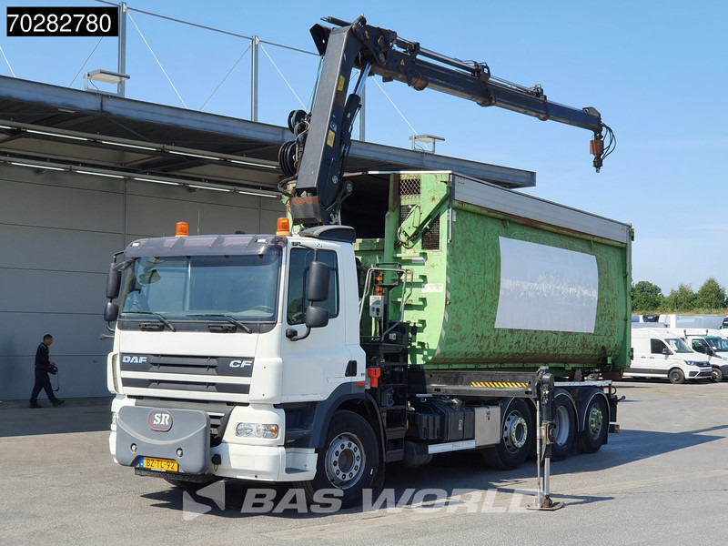 Hook lift truck, Crane truck DAF CF85.360 8X2 NL-Truck Hiab 211 E-3 HIPRO Kran 21T Multilift Euro 5: picture 5