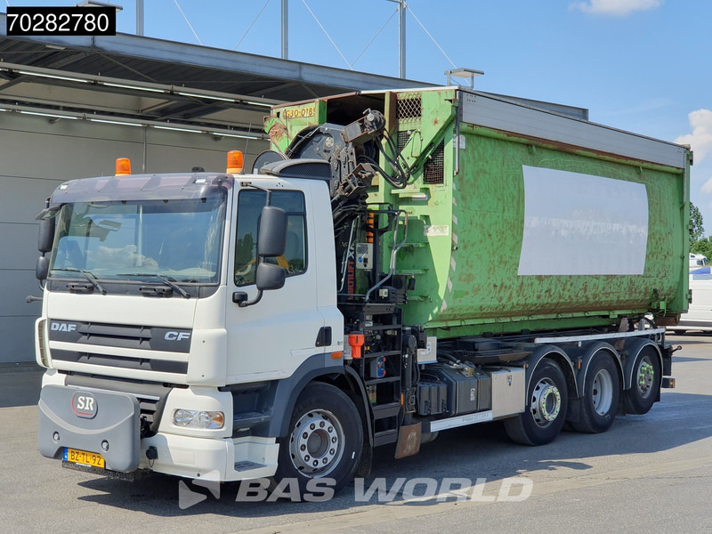 Hook lift truck, Crane truck DAF CF85.360 8X2 NL-Truck Hiab 211 E-3 HIPRO Kran 21T Multilift Euro 5: picture 10