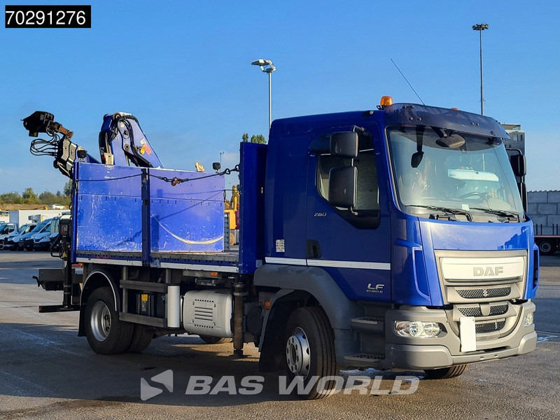 Dropside/ Flatbed truck, Crane truck DAF LF 260 LF 4X2 HIAB 111 B-2 Hiduo Crane Automatic ACC Euro 6: picture 11