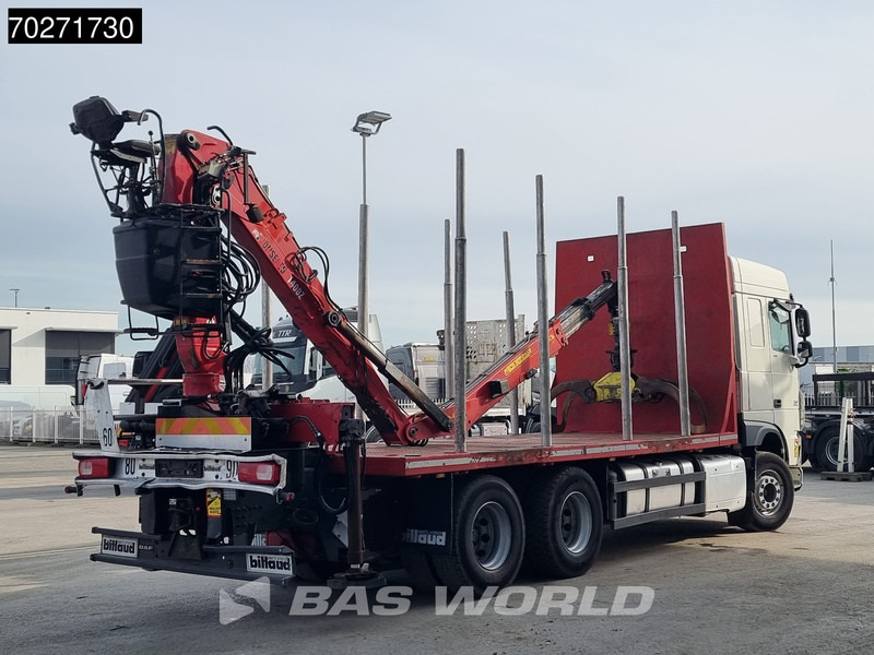 Timber truck, Crane truck DAF XF 510 6X4 Jonsered Z-Crane SC ACC Retarder Euro 6: picture 12