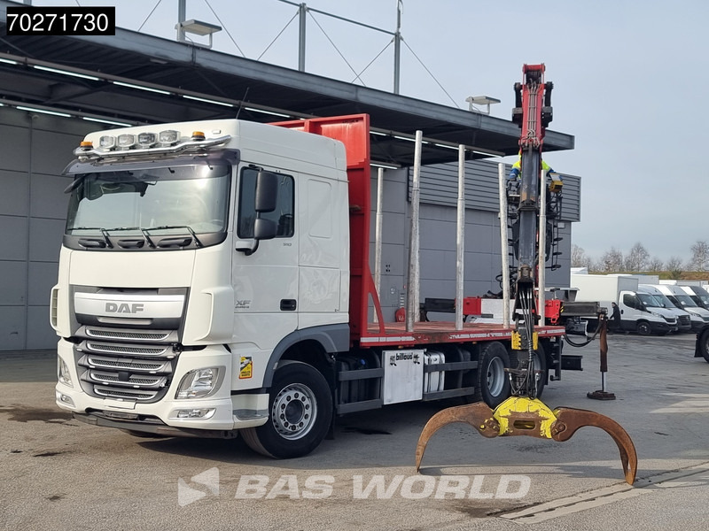 Timber truck, Crane truck DAF XF 510 6X4 Jonsered Z-Crane SC ACC Retarder Euro 6: picture 5