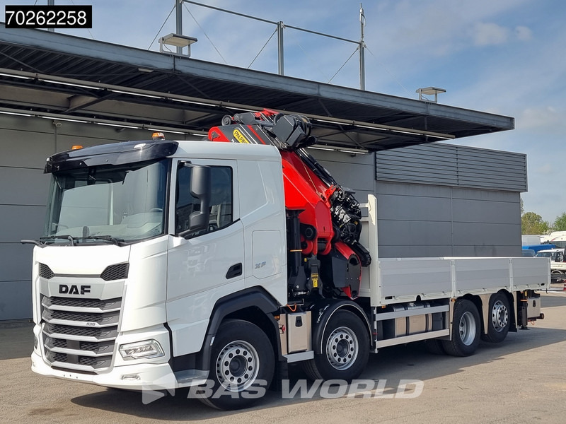DAF XF 530 8X2 NEW Palfinger PK580 TEC Kran Crane Fly-Jib Winch Lift+Lenkasche Retarder - Dropside/ Flatbed truck, Crane truck: picture 1 DAF XF 530 8X2 NEW Palfinger PK580 TEC Kran Crane Fly-Jib Winch Lift+Lenkasche Retarder - Dropside/ Flatbed truck, Crane truck: picture 1