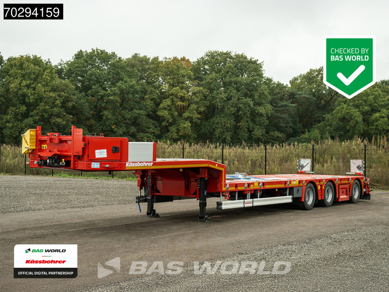 Kässbohrer LB3E 3 axles Extendable 600cm Lift+Steering Axle Scand. - Low loader semi-trailer: picture 1 Kässbohrer LB3E 3 axles Extendable 600cm Lift+Steering Axle Scand. - Low loader semi-trailer: picture 1