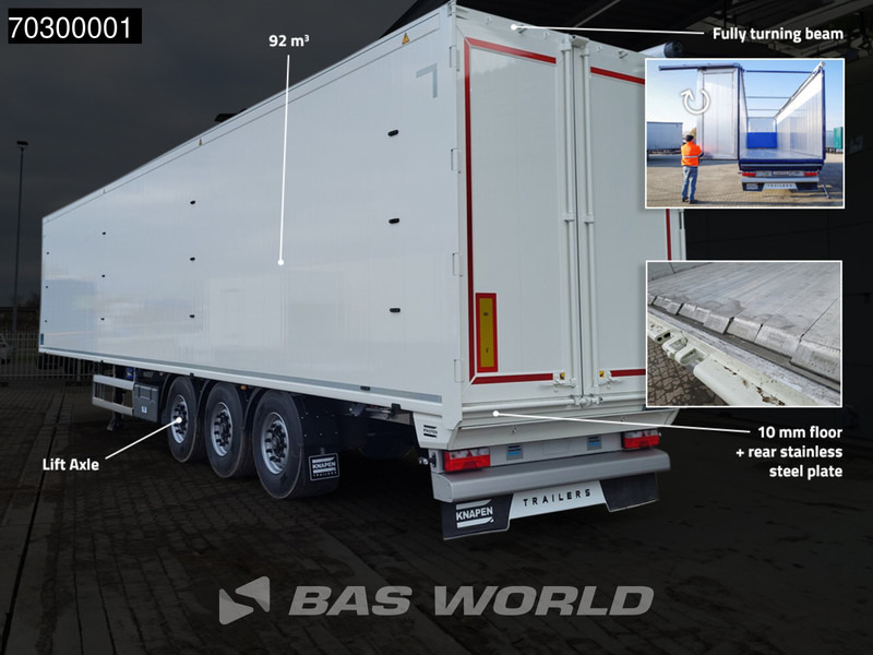 Knapen K100 10MM 92m3 3 axles NEW 92M3 10mm Liftachse - Walking floor semi-trailer: picture 3 Knapen K100 10MM 92m3 3 axles NEW 92M3 10mm Liftachse - Walking floor semi-trailer: picture 3