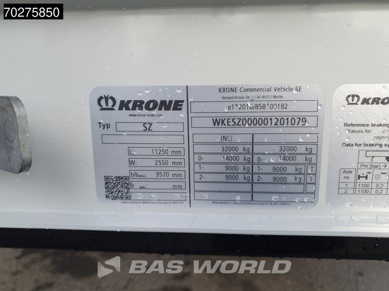 New Curtainsider semi-trailer Krone SZ NEW Kooiaap City Lift+Lenkachse Stapler: picture 20