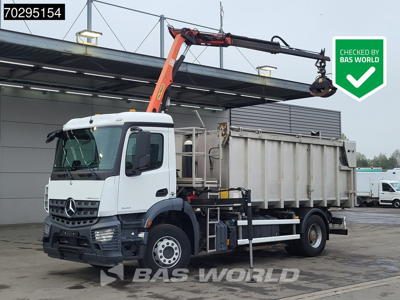 Mercedes-Benz Actros 1833 4X2 Palfinger PK7.501 SLD Kran Crane 17m3 tipper Big-Axle Euro 6 - Tipper, Crane truck: picture 1 Mercedes-Benz Actros 1833 4X2 Palfinger PK7.501 SLD Kran Crane 17m3 tipper Big-Axle Euro 6 - Tipper, Crane truck: picture 1