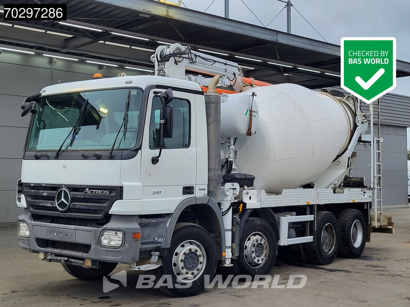 Mercedes-Benz Actros 3241 8X4 21meter Pump + 7m3 Stetter Mixer Steelsuspension Big-Axle Manual Euro 5 - Concrete pump truck: picture 1 Mercedes-Benz Actros 3241 8X4 21meter Pump + 7m3 Stetter Mixer Steelsuspension Big-Axle Manual Euro 5 - Concrete pump truck: picture 1