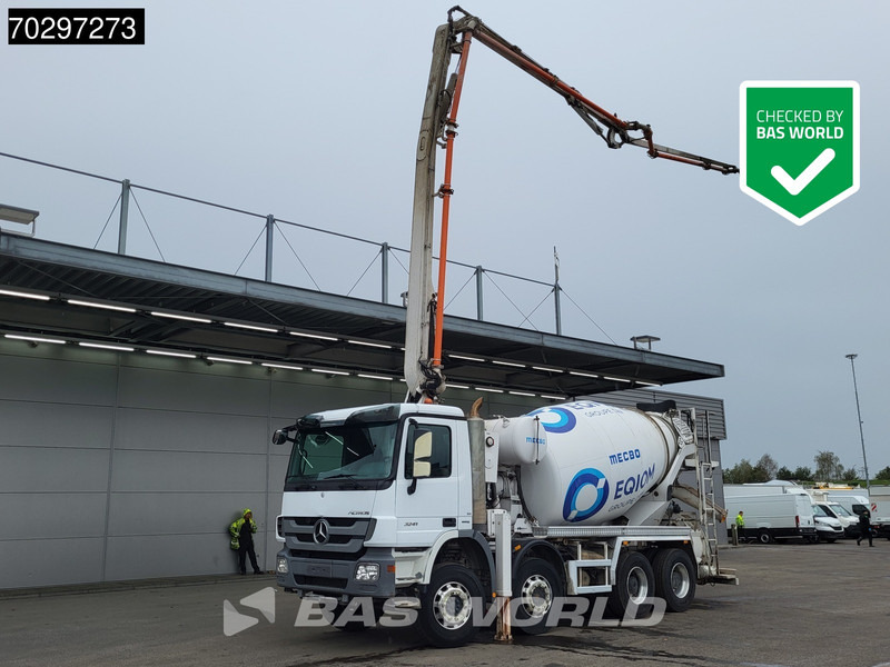 Mercedes-Benz Actros 3241 8X4 Mecbo MB 24L Pump + 7m3 Mecbo Mixer Big-Axle Steelsuspension Euro 5 - Concrete pump truck: picture 1 Mercedes-Benz Actros 3241 8X4 Mecbo MB 24L Pump + 7m3 Mecbo Mixer Big-Axle Steelsuspension Euro 5 - Concrete pump truck: picture 1