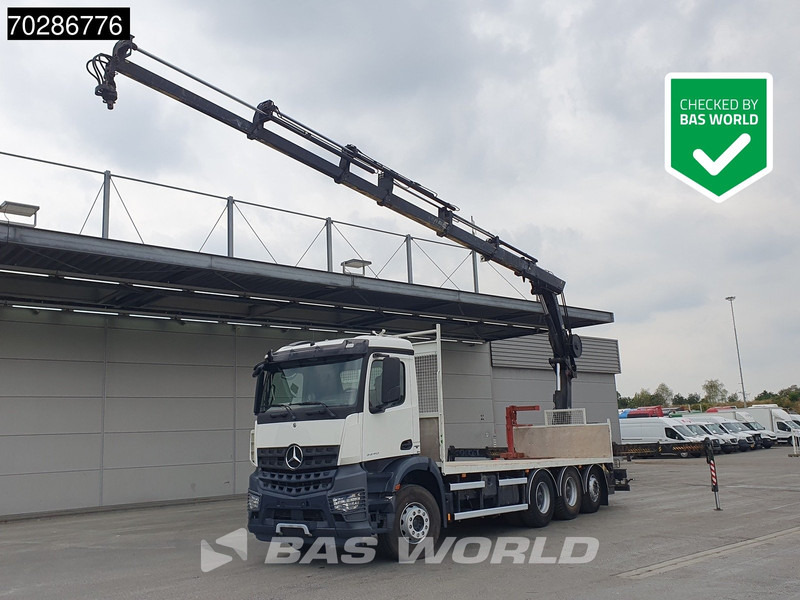 Mercedes-Benz Arocs 3240 8X4 HIAB 211E-6 HIPRO Big-Axle Lift+Steering Navi Euro 6 - Dropside/ Flatbed truck, Crane truck: picture 1 Mercedes-Benz Arocs 3240 8X4 HIAB 211E-6 HIPRO Big-Axle Lift+Steering Navi Euro 6 - Dropside/ Flatbed truck, Crane truck: picture 1