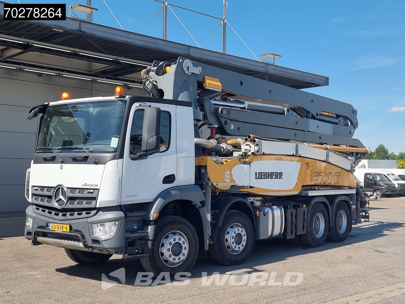 Concrete pump truck Mercedes-Benz Arocs 3540 8X4 NL-Truck Big-Axle Liebherr Pumpe 37m Euro 6: picture 6