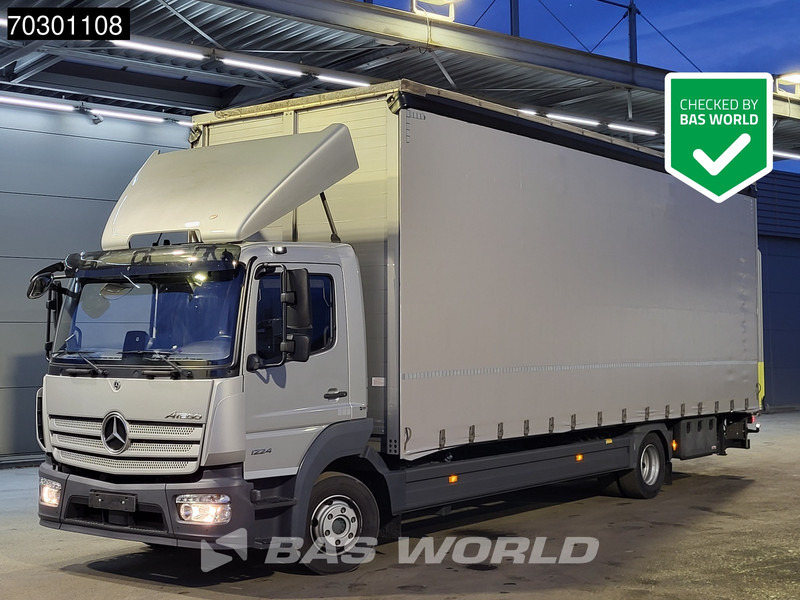 Mercedes-Benz Atego 1224 4X2 280cm height box 1500kg Ladebordwand Automatic Euro 6 - Curtainsider truck: picture 1 Mercedes-Benz Atego 1224 4X2 280cm height box 1500kg Ladebordwand Automatic Euro 6 - Curtainsider truck: picture 1