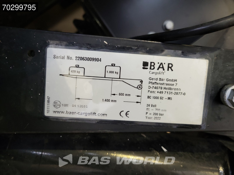 Box truck Mercedes-Benz Atego 818 4X2 8 tonner Automatic 1000kg Ladebordwand Euro 6: picture 16