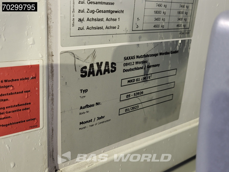 Box truck Mercedes-Benz Atego 818 4X2 8 tonner Automatic 1000kg Ladebordwand Euro 6: picture 19