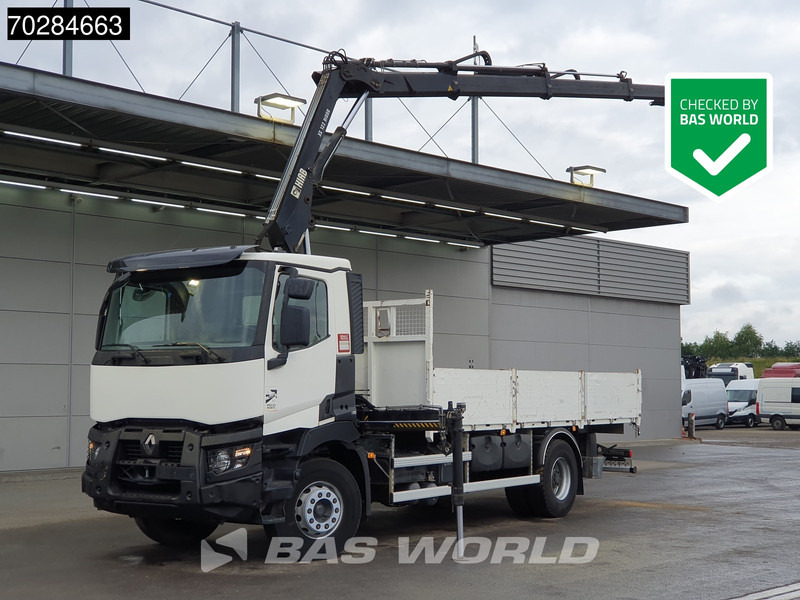 Renault C 380 4X2 HIAB 122 B-3 HIDUO Kran Crane Steelsuspension Big-Axle Euro 6 - Dropside/ Flatbed truck, Crane truck: picture 1 Renault C 380 4X2 HIAB 122 B-3 HIDUO Kran Crane Steelsuspension Big-Axle Euro 6 - Dropside/ Flatbed truck, Crane truck: picture 1