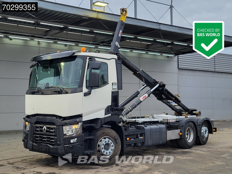 Renault C 460 6X2 20 tons Hyva 20-57-S containersystem Lift+steering Axle Automatic LED - Hook lift truck: picture 1 Renault C 460 6X2 20 tons Hyva 20-57-S containersystem Lift+steering Axle Automatic LED - Hook lift truck: picture 1