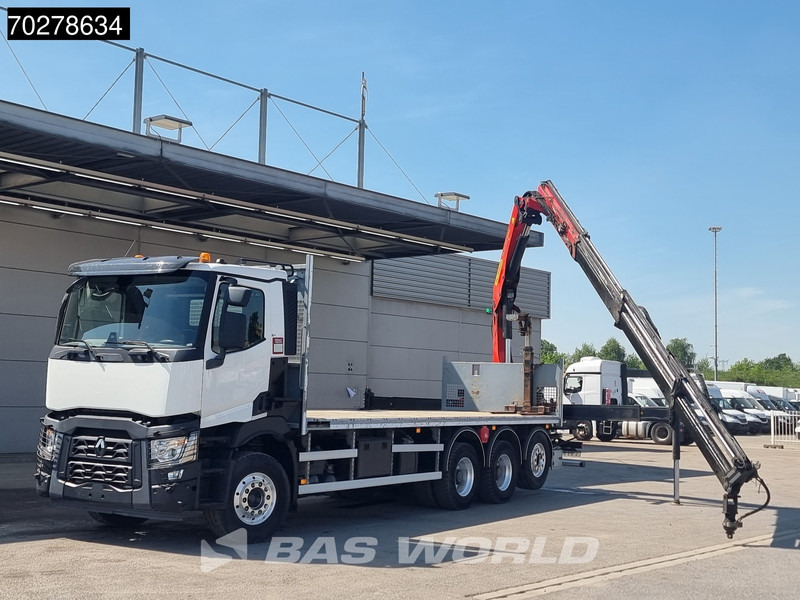 Renault C 480 8X4 Palfinger 24.001 SLD5 Kran Crane Lift-Lenkachse Euro 6 - Dropside/ Flatbed truck, Crane truck: picture 5 Renault C 480 8X4 Palfinger 24.001 SLD5 Kran Crane Lift-Lenkachse Euro 6 - Dropside/ Flatbed truck, Crane truck: picture 5