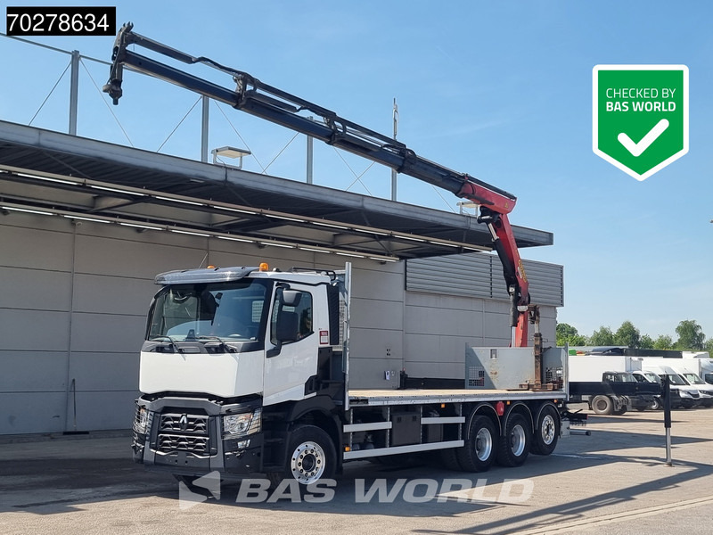 Renault C 480 8X4 Palfinger 24.001 SLD5 Kran Crane Lift-Lenkachse Euro 6 - Dropside/ Flatbed truck, Crane truck: picture 1 Renault C 480 8X4 Palfinger 24.001 SLD5 Kran Crane Lift-Lenkachse Euro 6 - Dropside/ Flatbed truck, Crane truck: picture 1